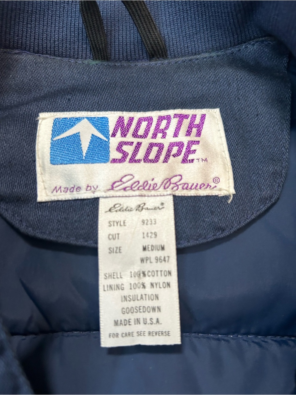 Vintage 80s Eddie Bauer North Slope Goosedown Jacket Mens Size M Made in the USA